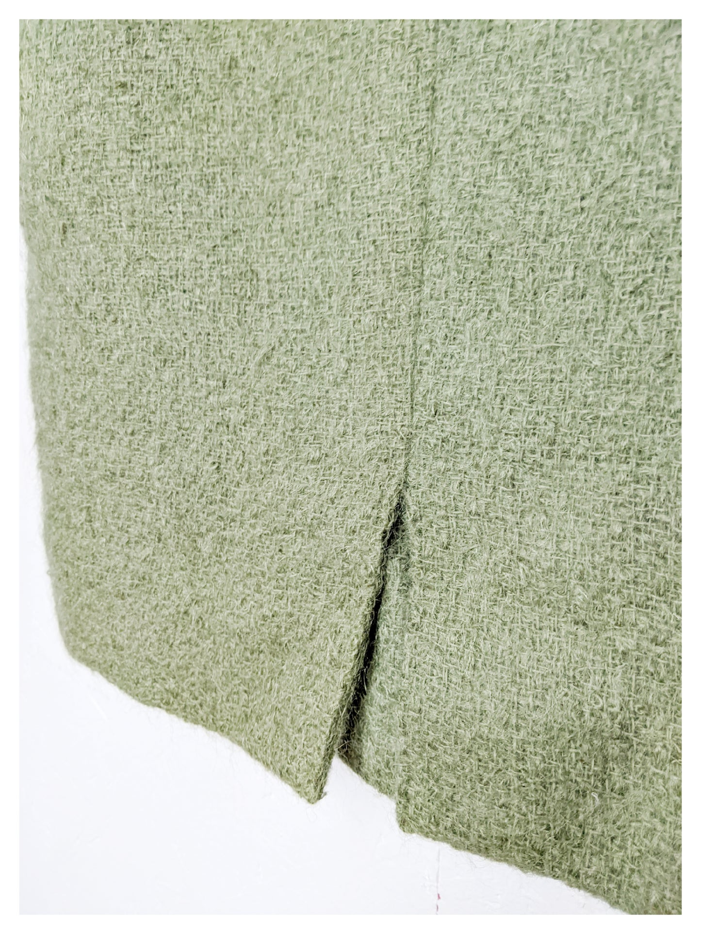 Robe droite vert olive 60s