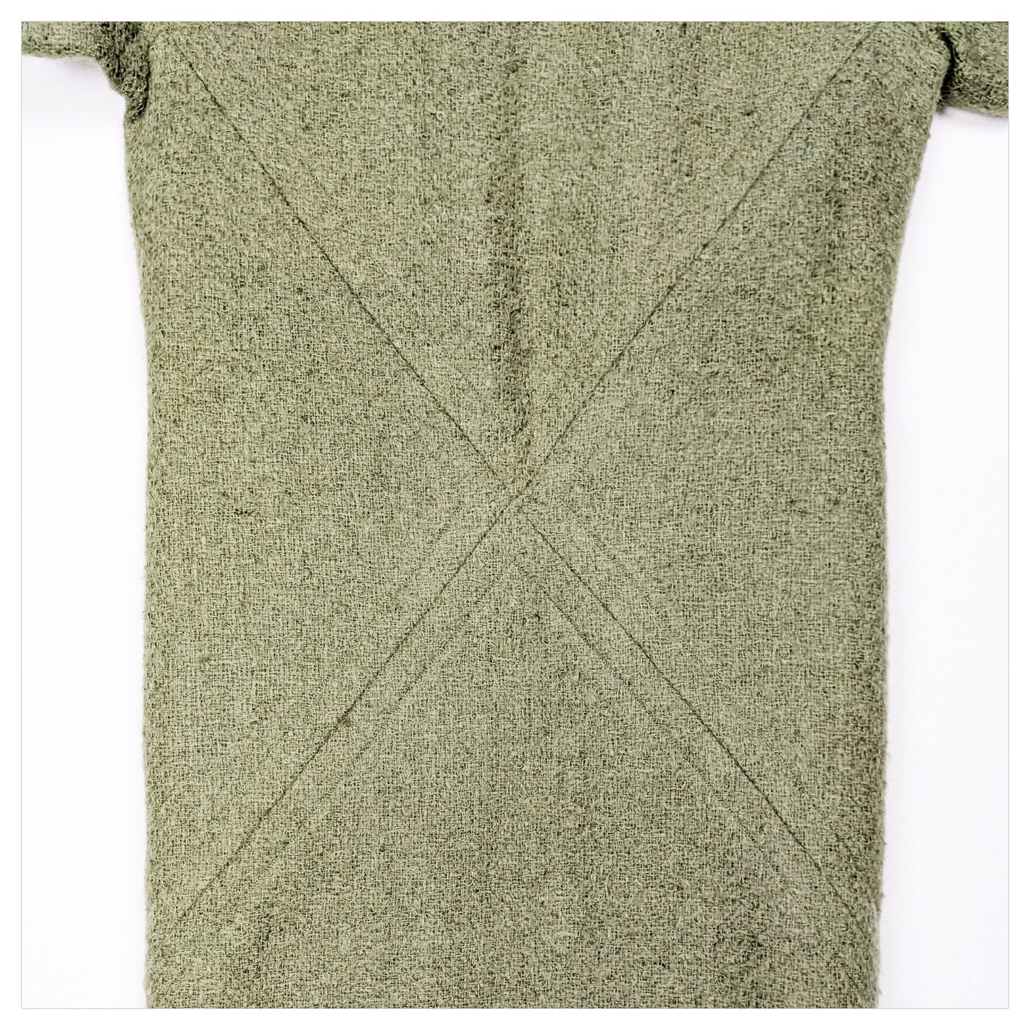 Robe droite vert olive 60s