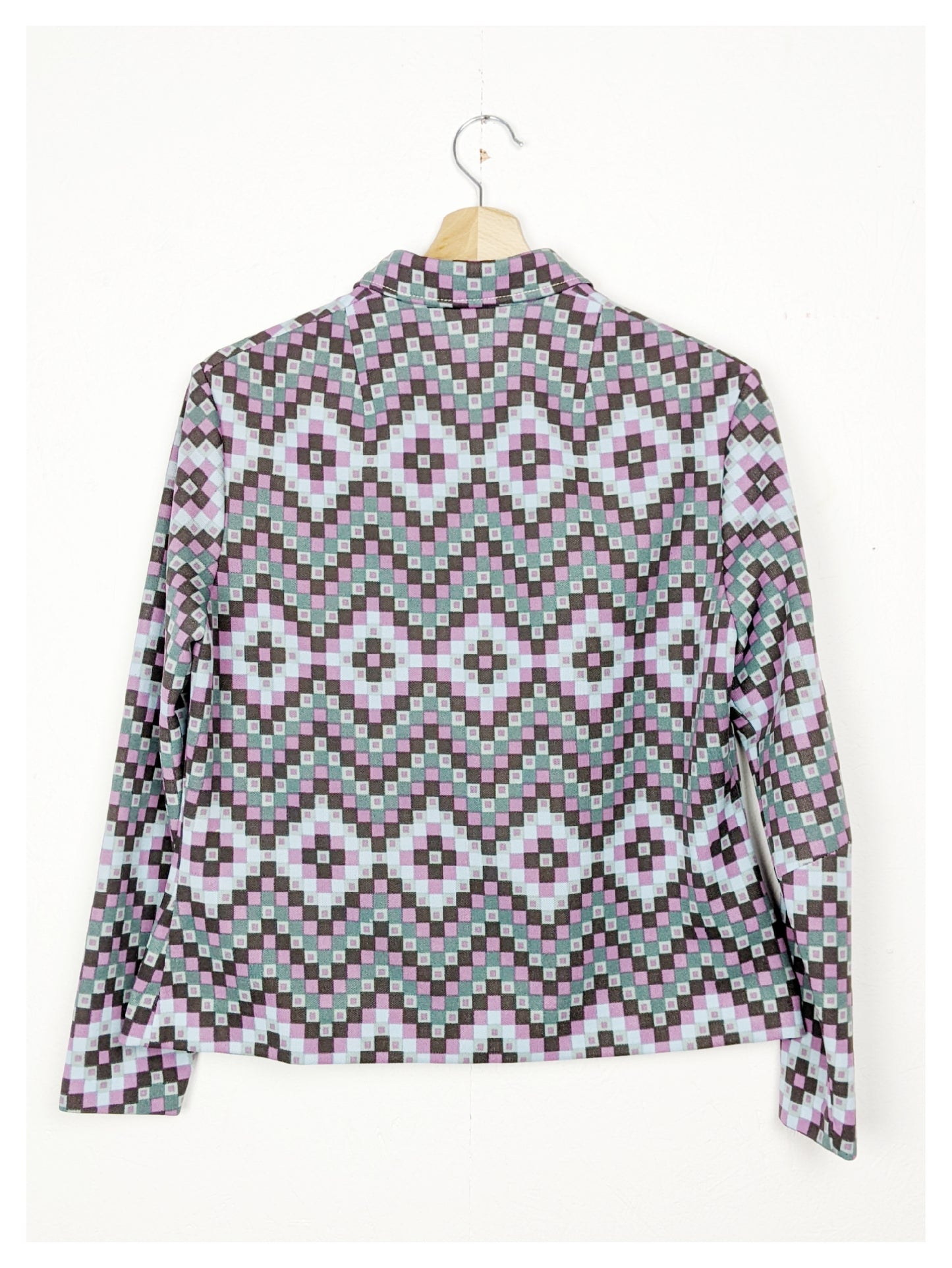 Chemise damier 70s