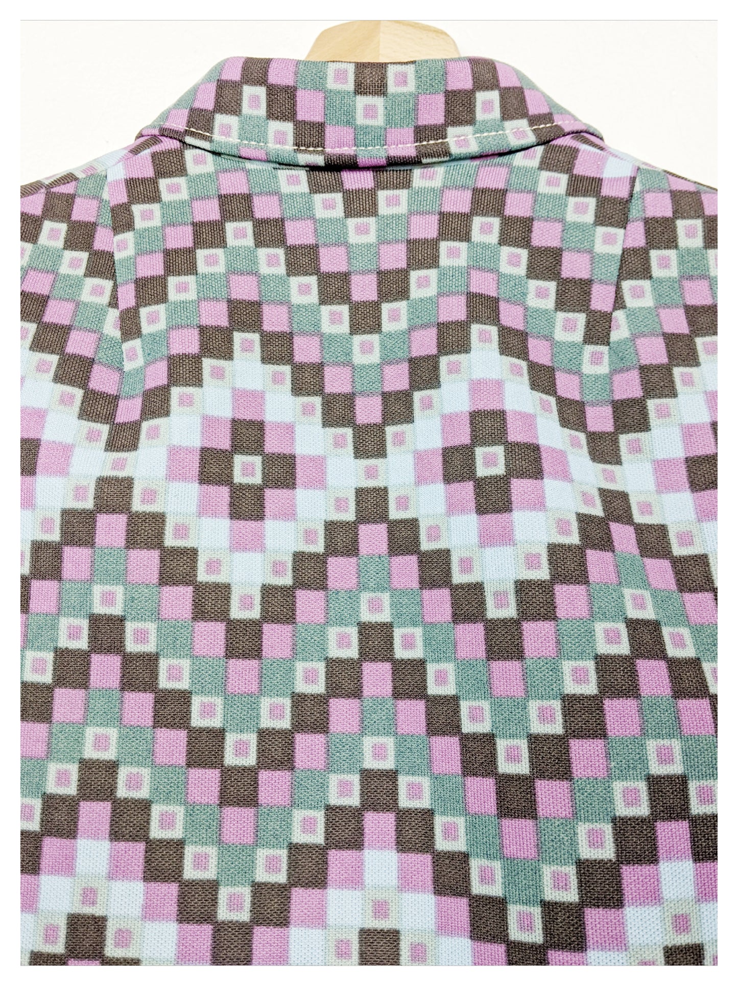 Chemise damier 70s