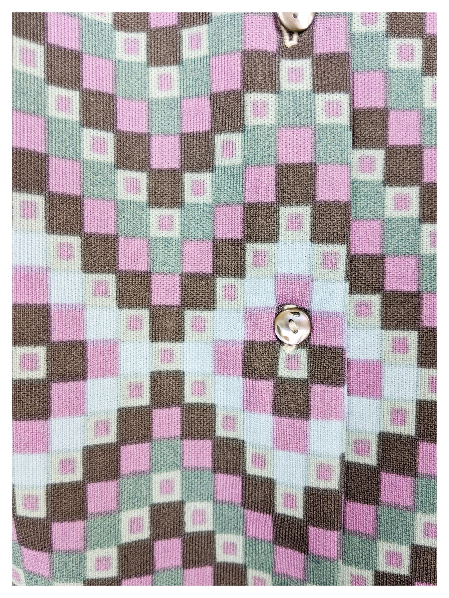 Chemise damier 70s