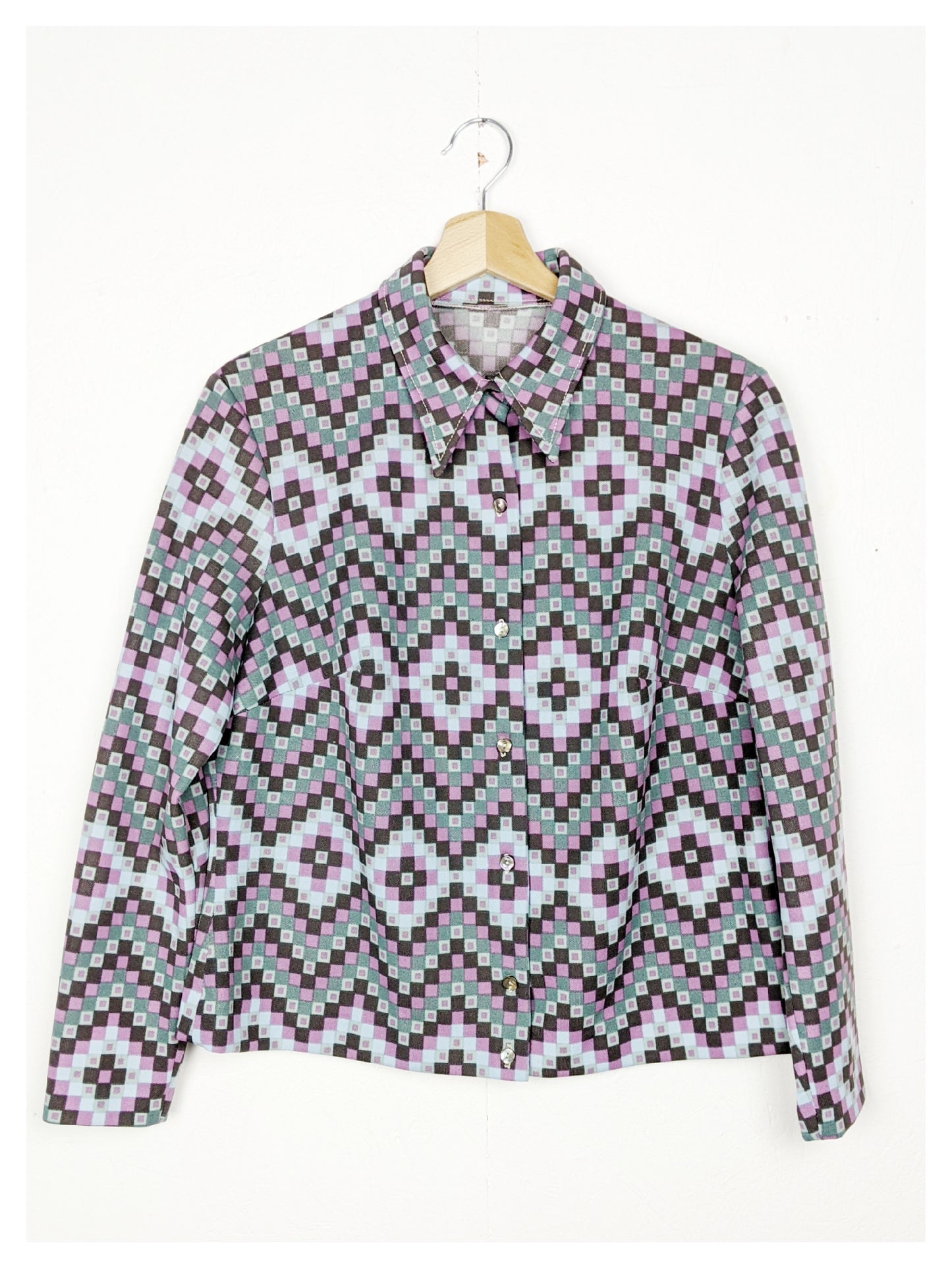 Chemise damier 70s