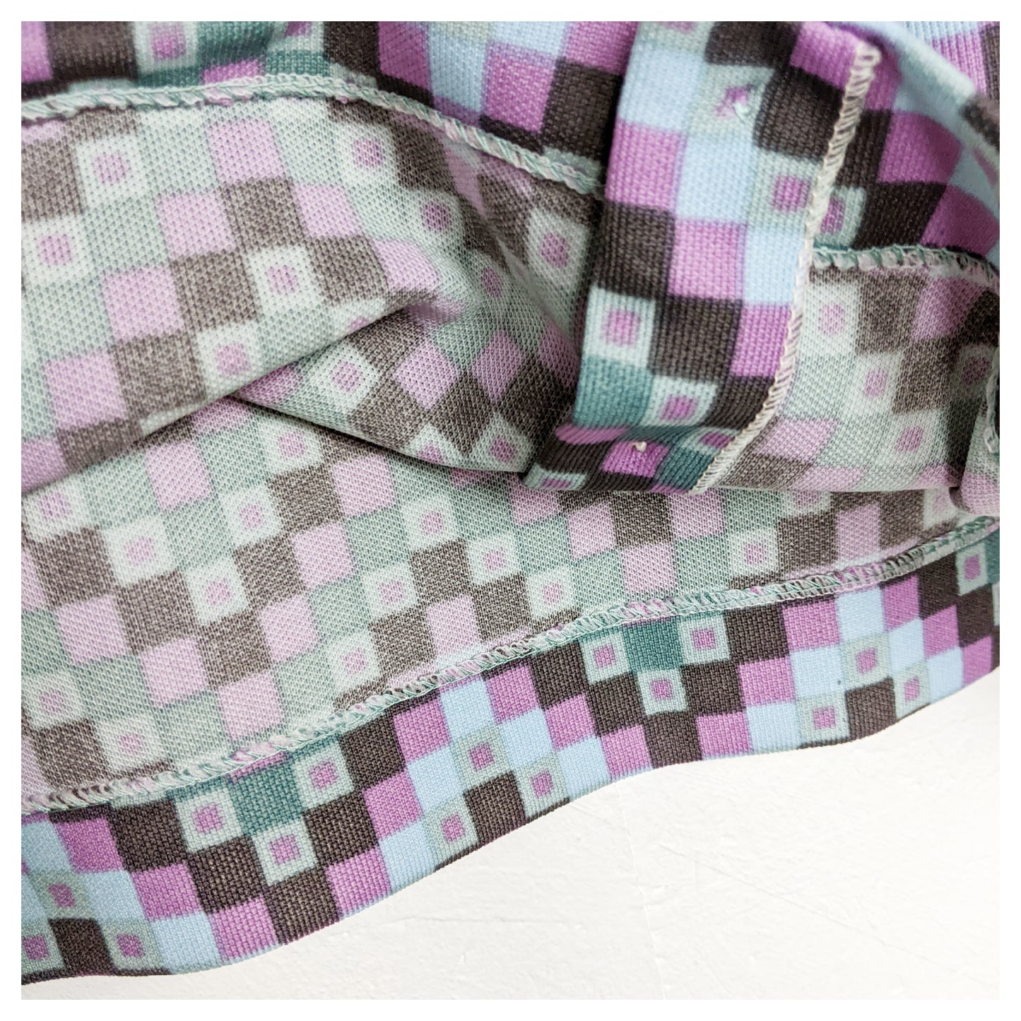 Chemise damier 70s