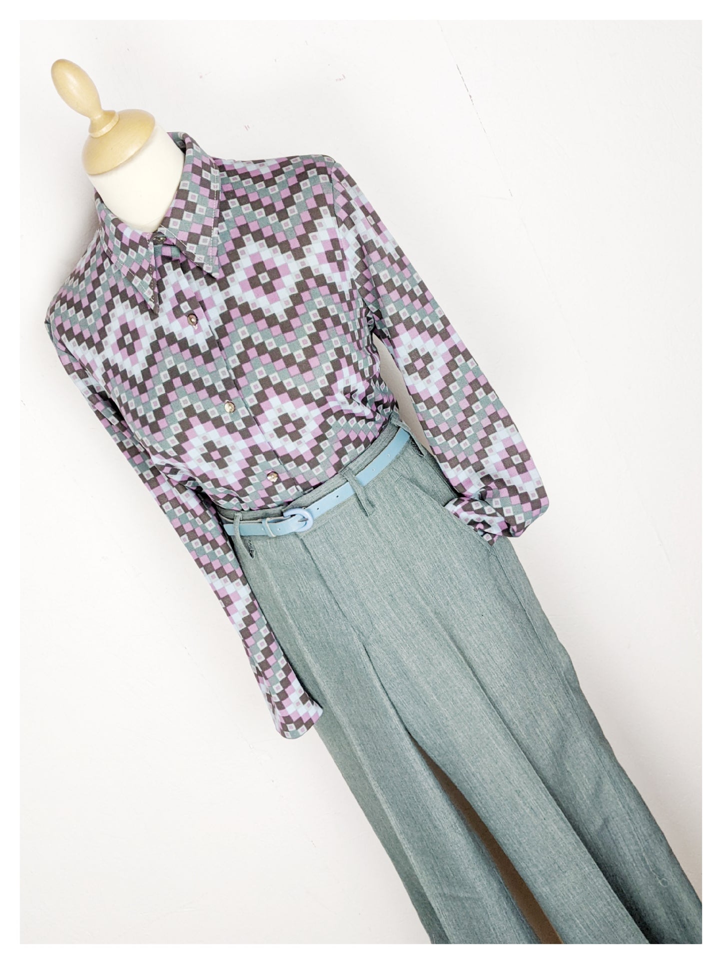 Pantalon taille haute 70s