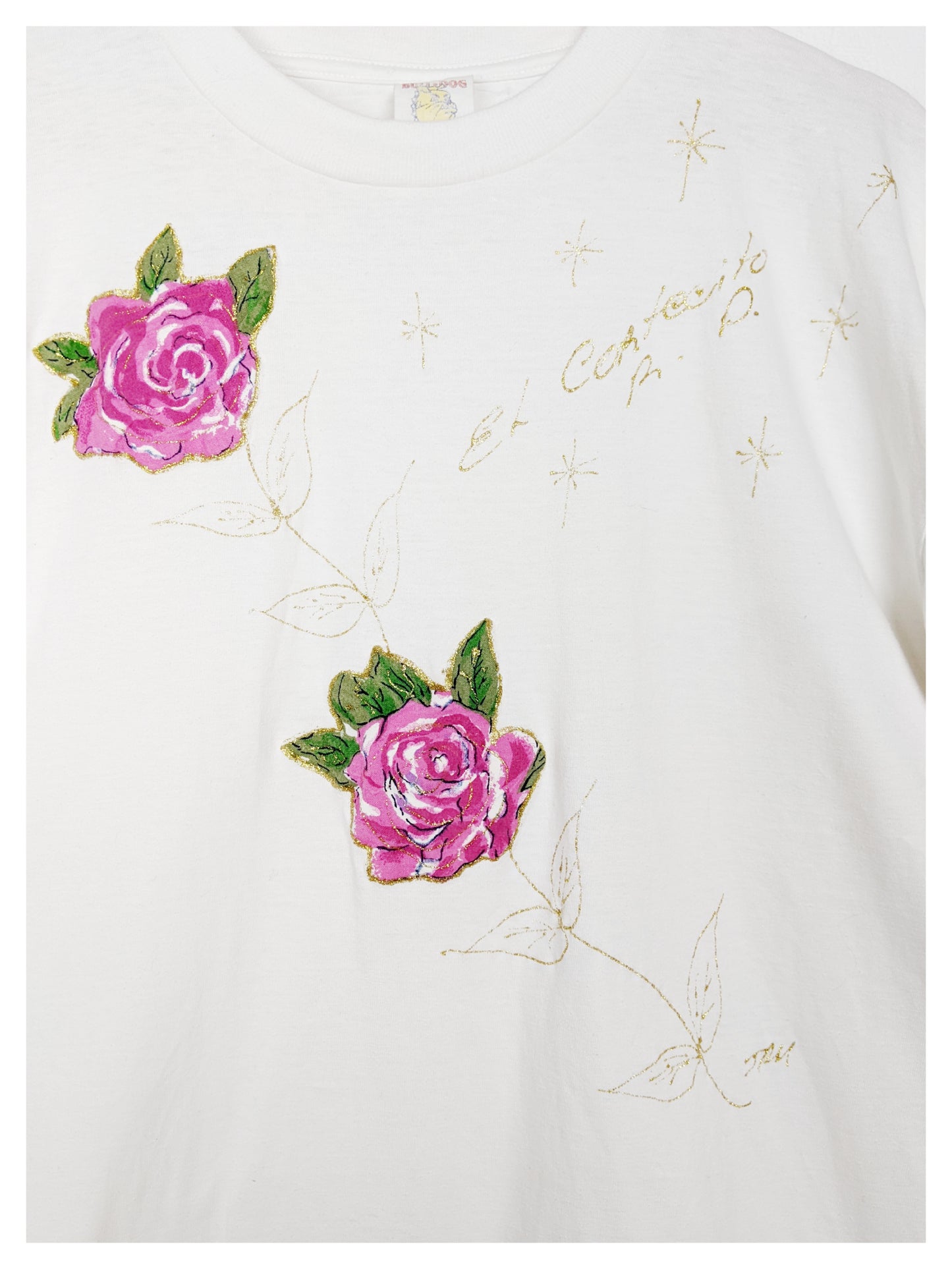 T-shirt de roses 90s