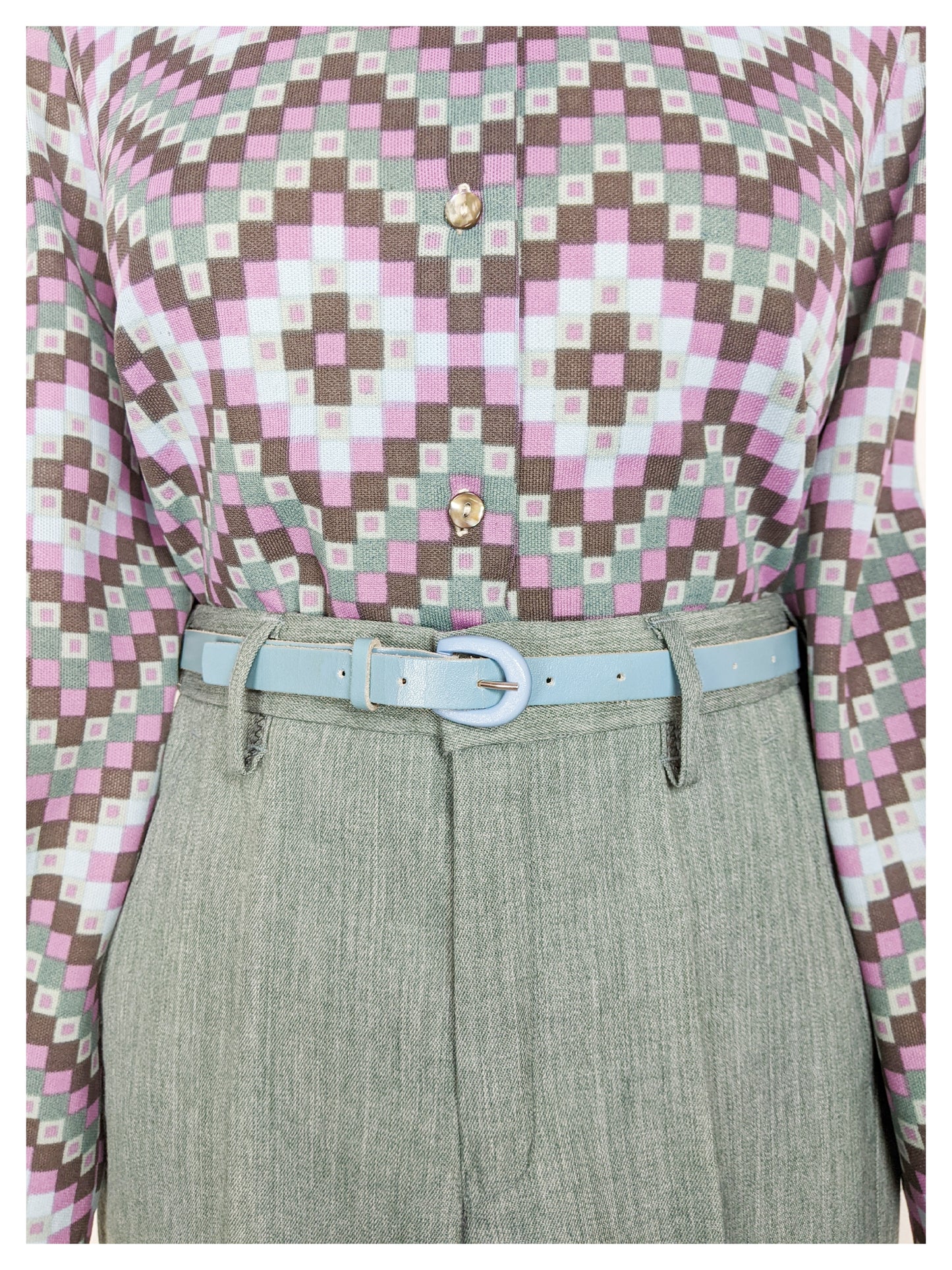 Pantalon taille haute 70s