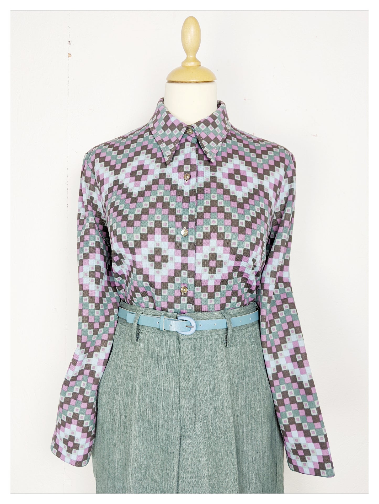 Pantalon taille haute 70s