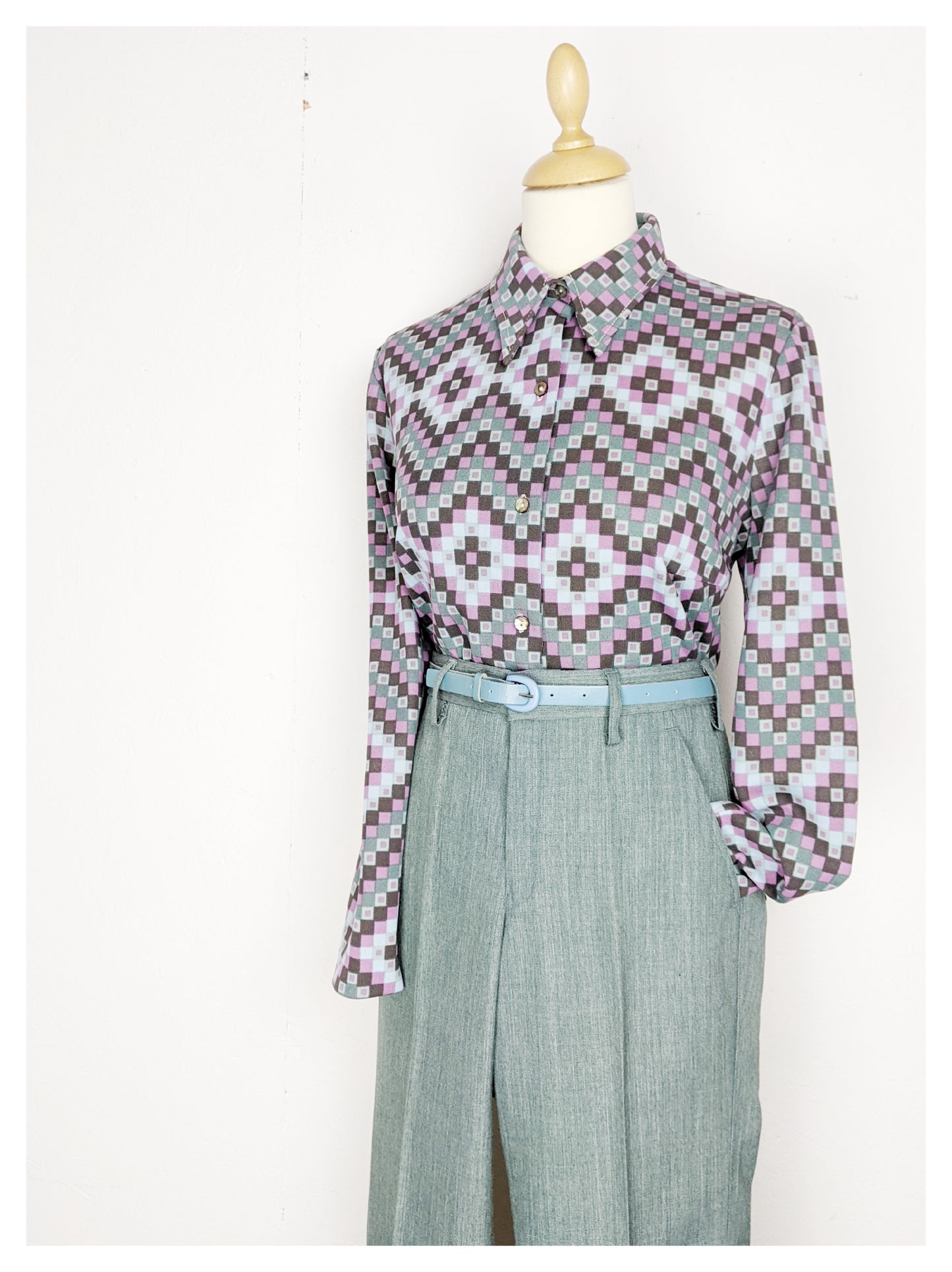 Pantalon taille haute 70s