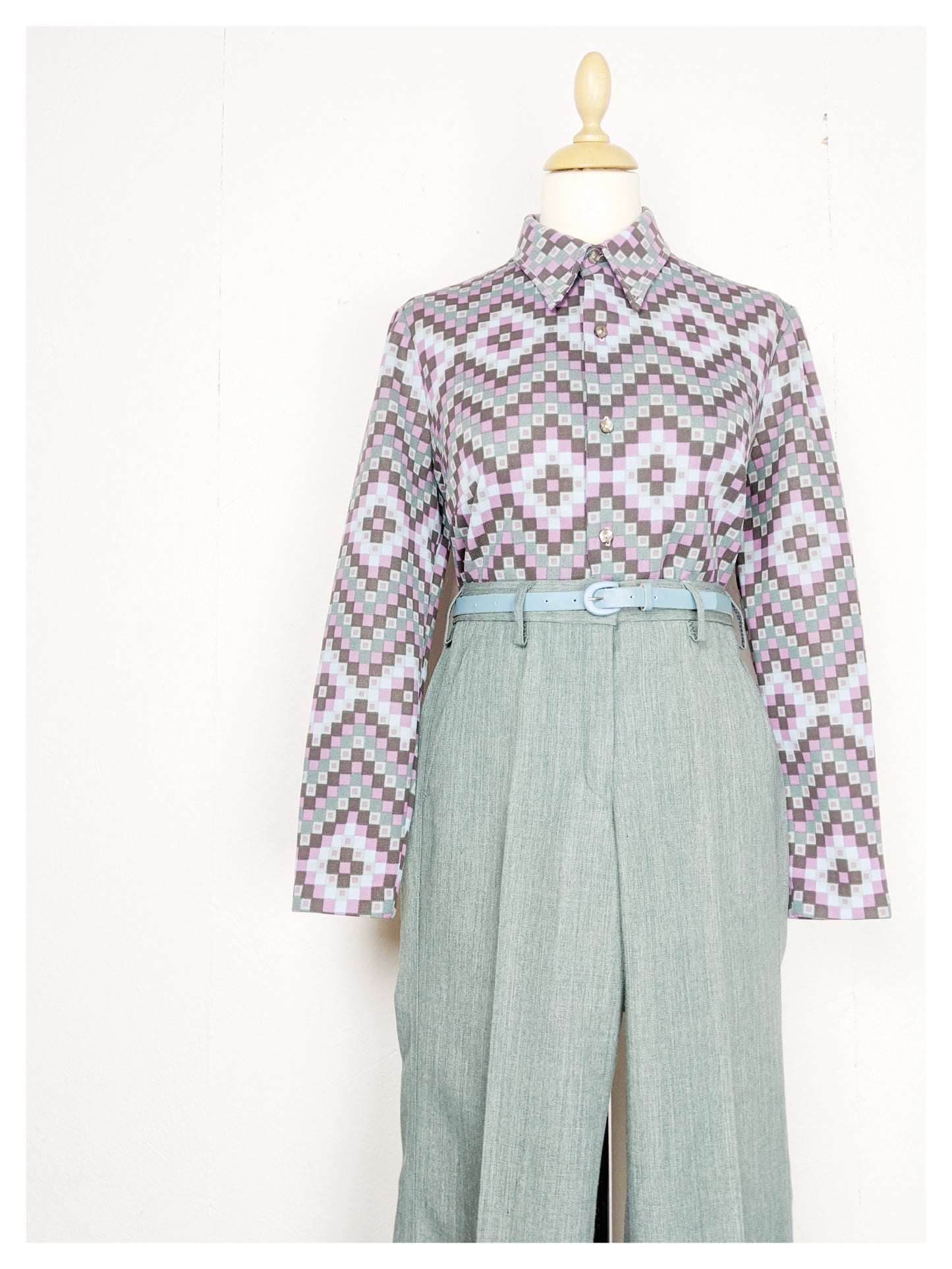 Pantalon taille haute 70s