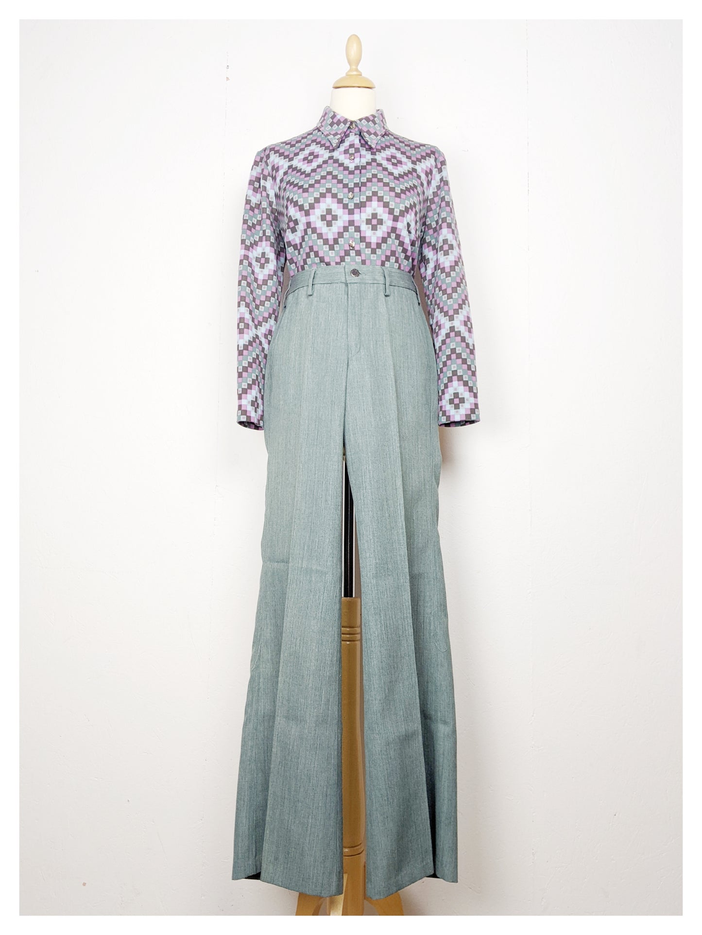 Pantalon taille haute 70s