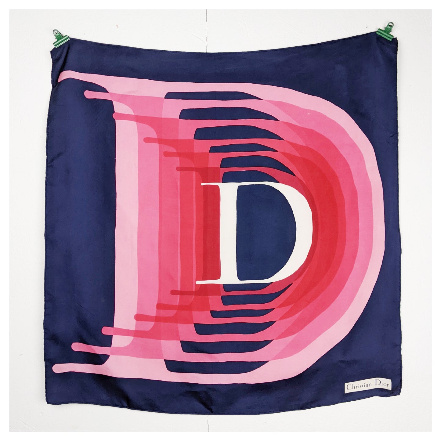Carré de soie "Christian Dior" 70s
