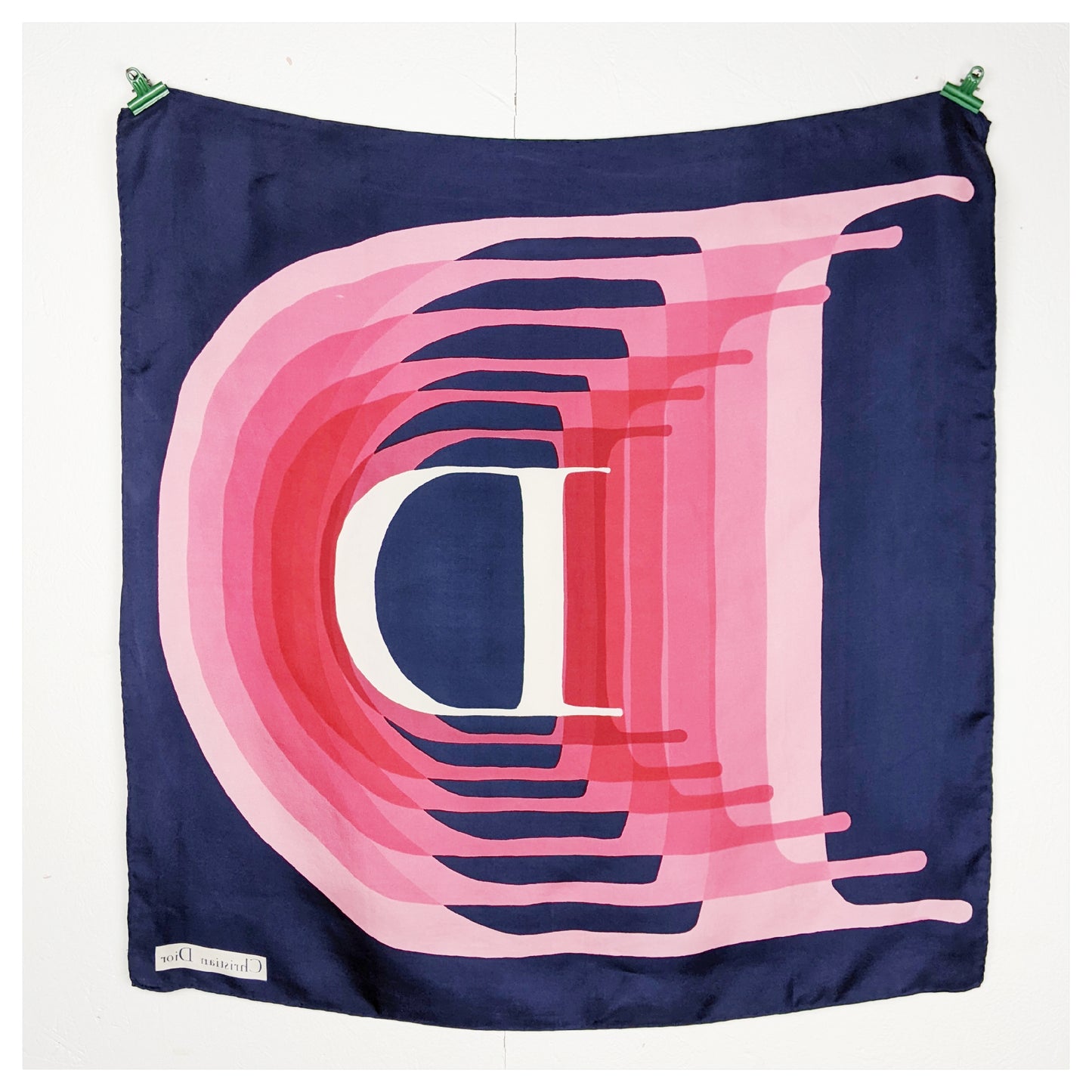 Carré de soie "Christian Dior" 70s