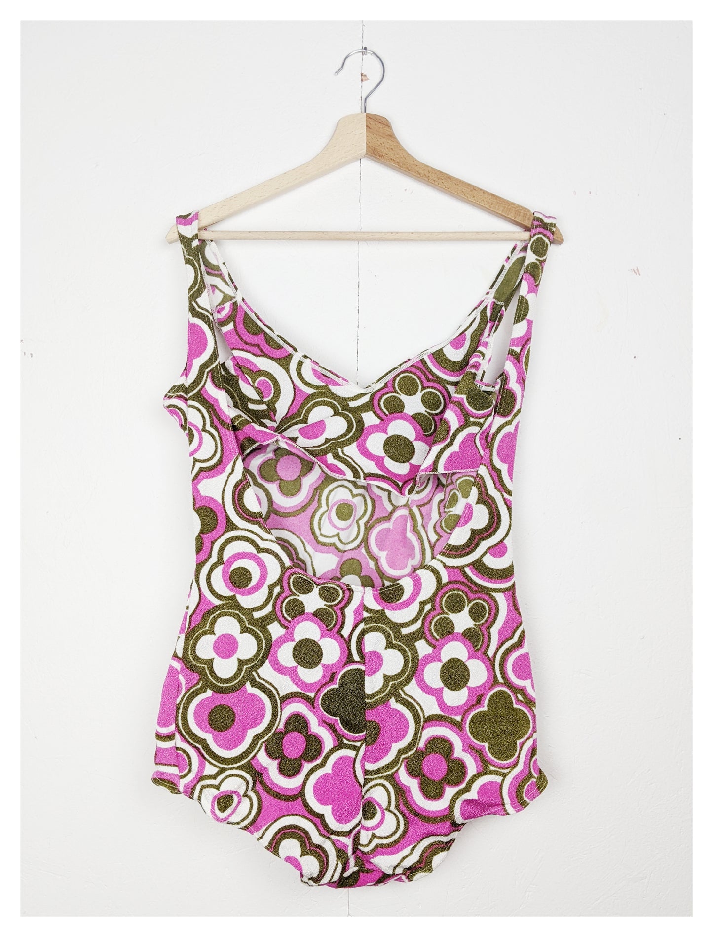 Maillot multicolore à fleurs 70s