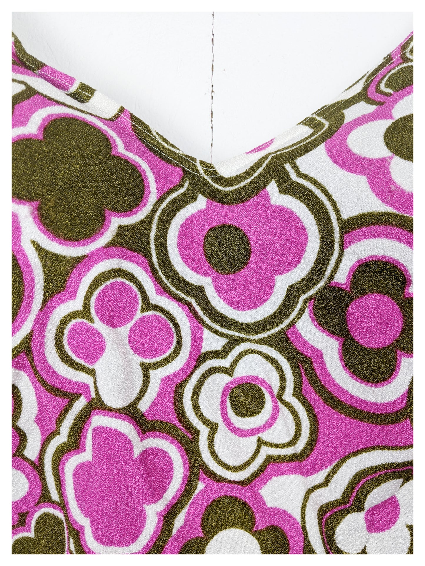 Maillot multicolore à fleurs 70s