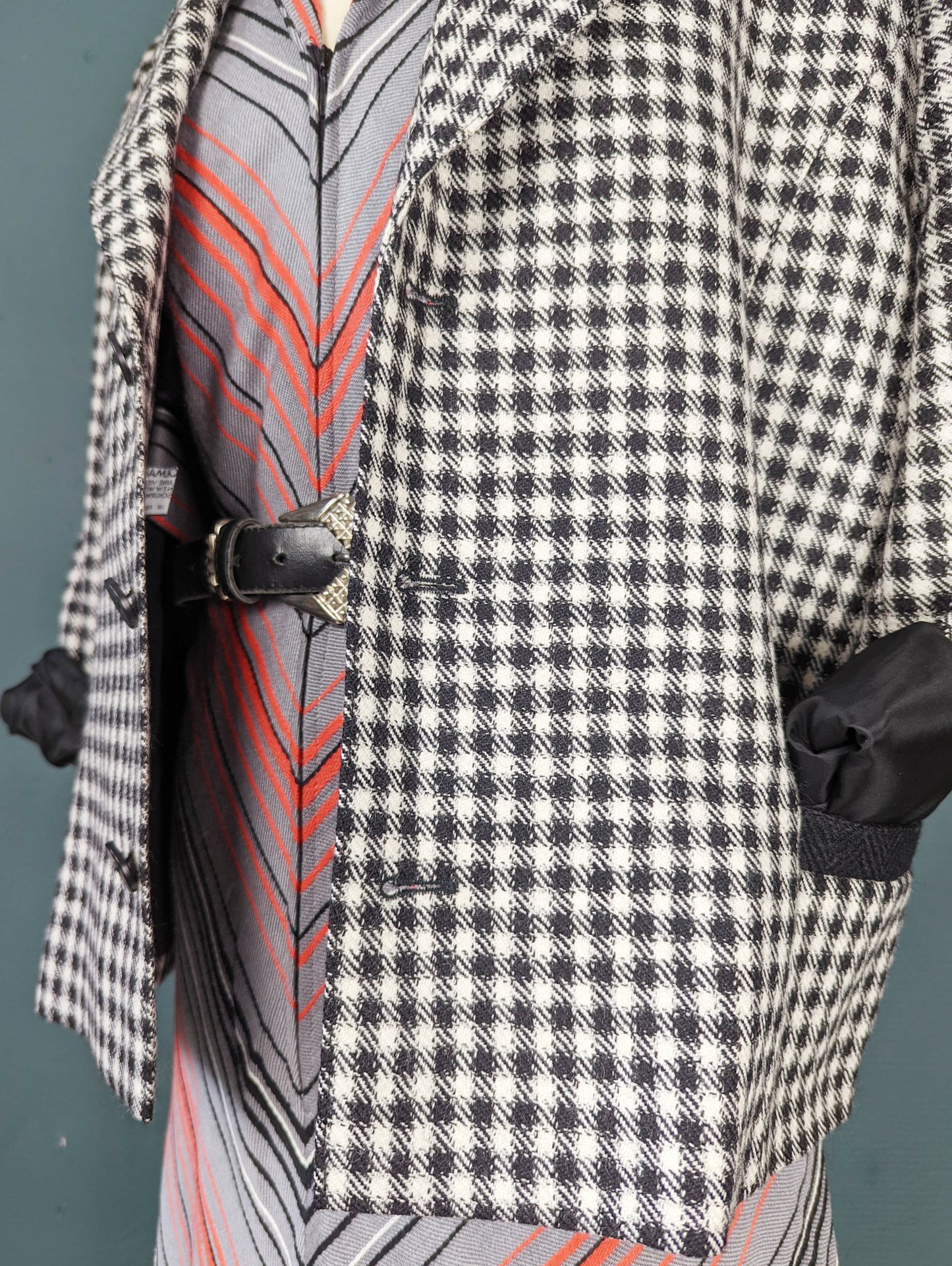 Blazer à petits carreaux 90s