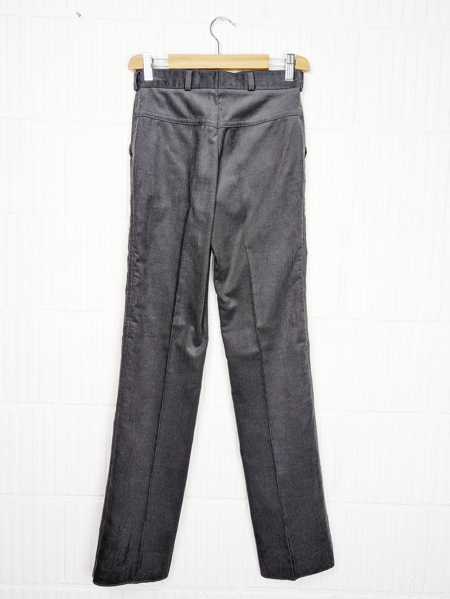 Pantalon en velours taille haute 70s