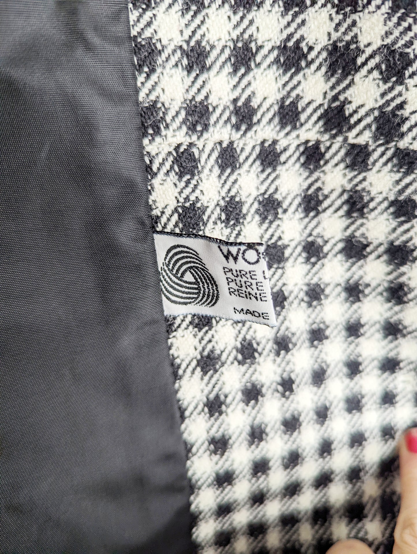 Blazer à petits carreaux 90s