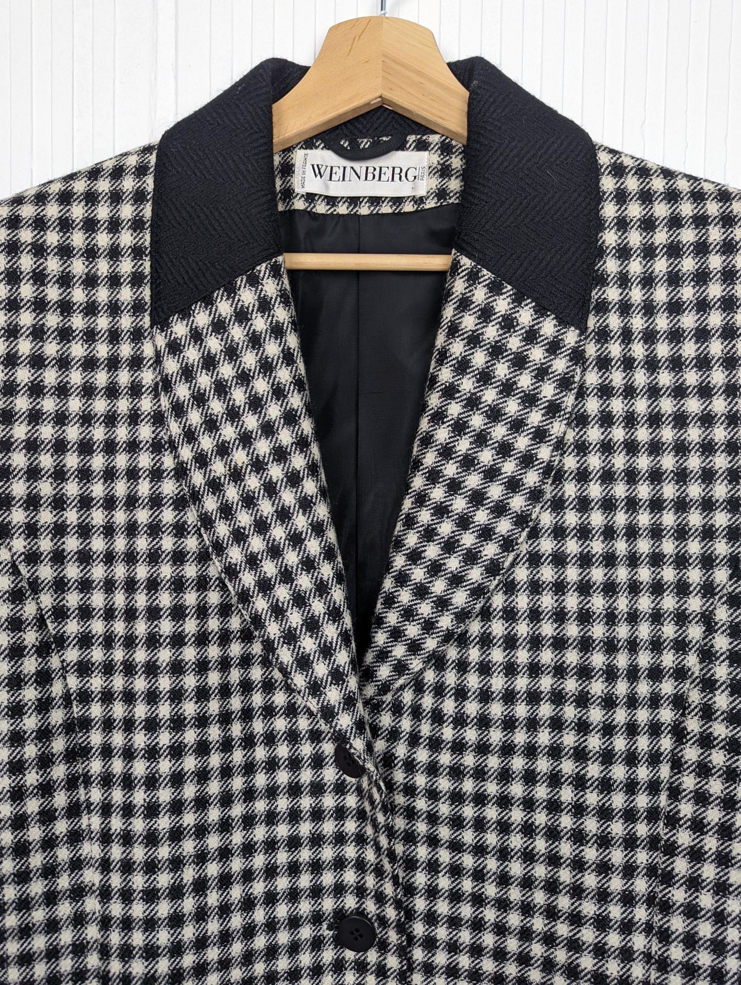 Blazer à petits carreaux 90s