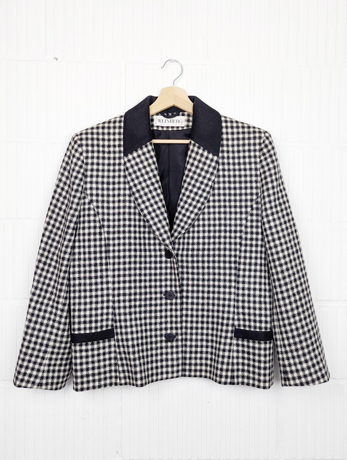 Blazer à petits carreaux 90s