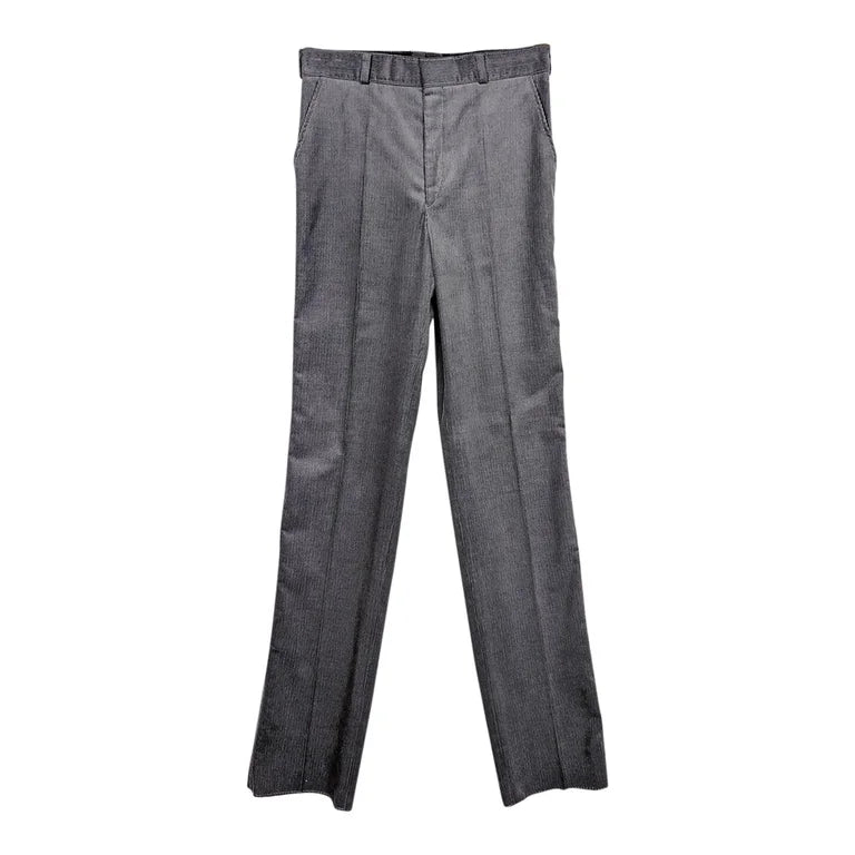 Pantalon en velours taille haute 70s