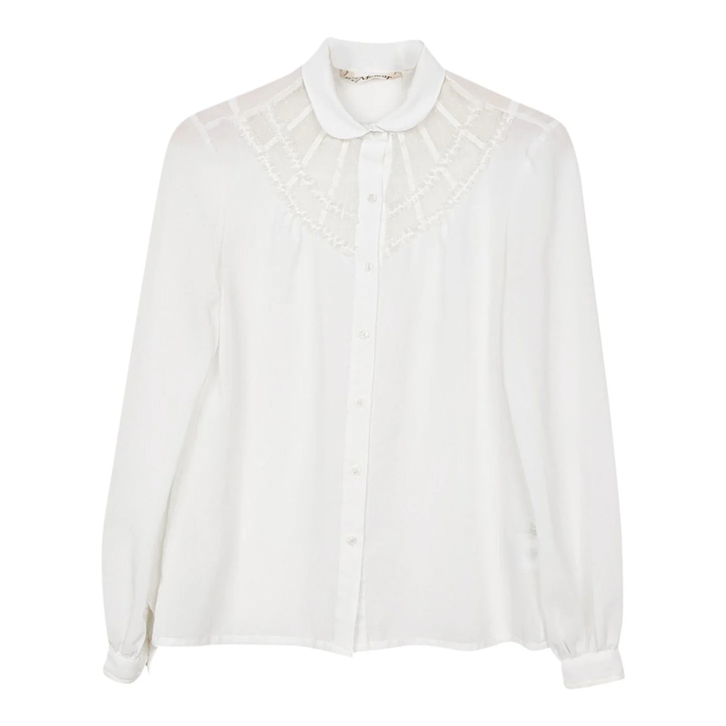 Chemise à broderie 80's