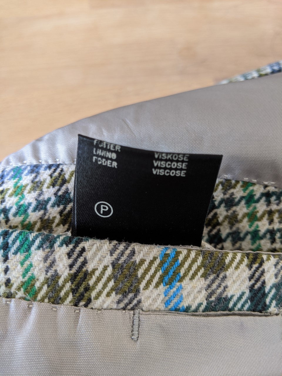Blazer à carreaux 90's