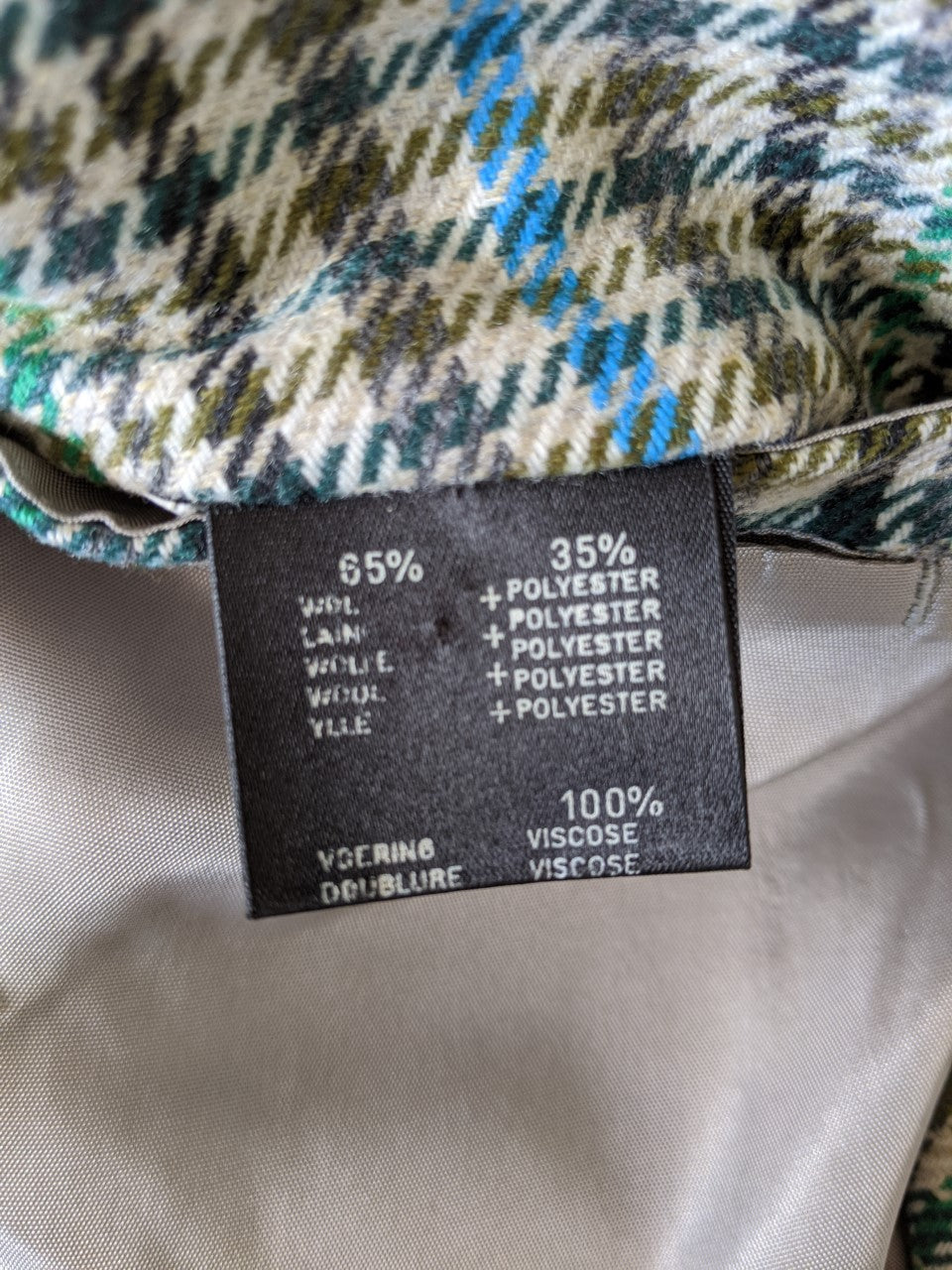 Blazer à carreaux 90's