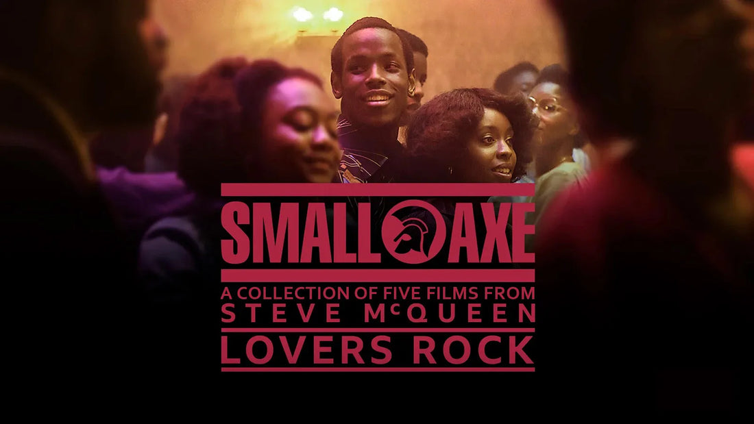 Affiche du film Lovers Rock de Steve McQueen avec foule dansante en arrière-plan