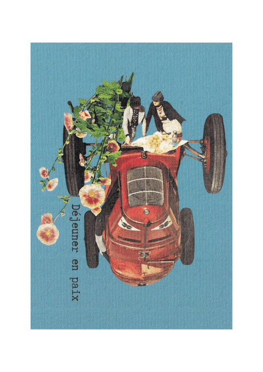 Carte postale "Déjeuner en paix"