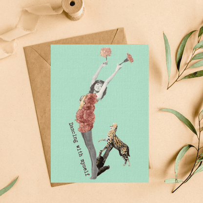 Carte postale "Dancing with myself"