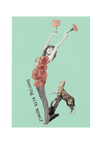 Carte postale "Dancing with myself"