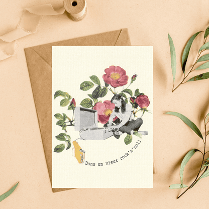 Carte postale "Dans un vieux rock'n'roll"