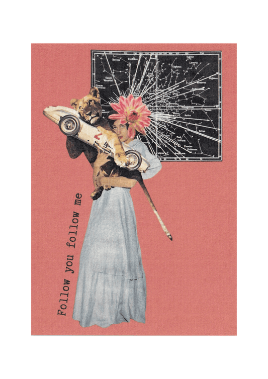 Carte postale "Follow you follow me"