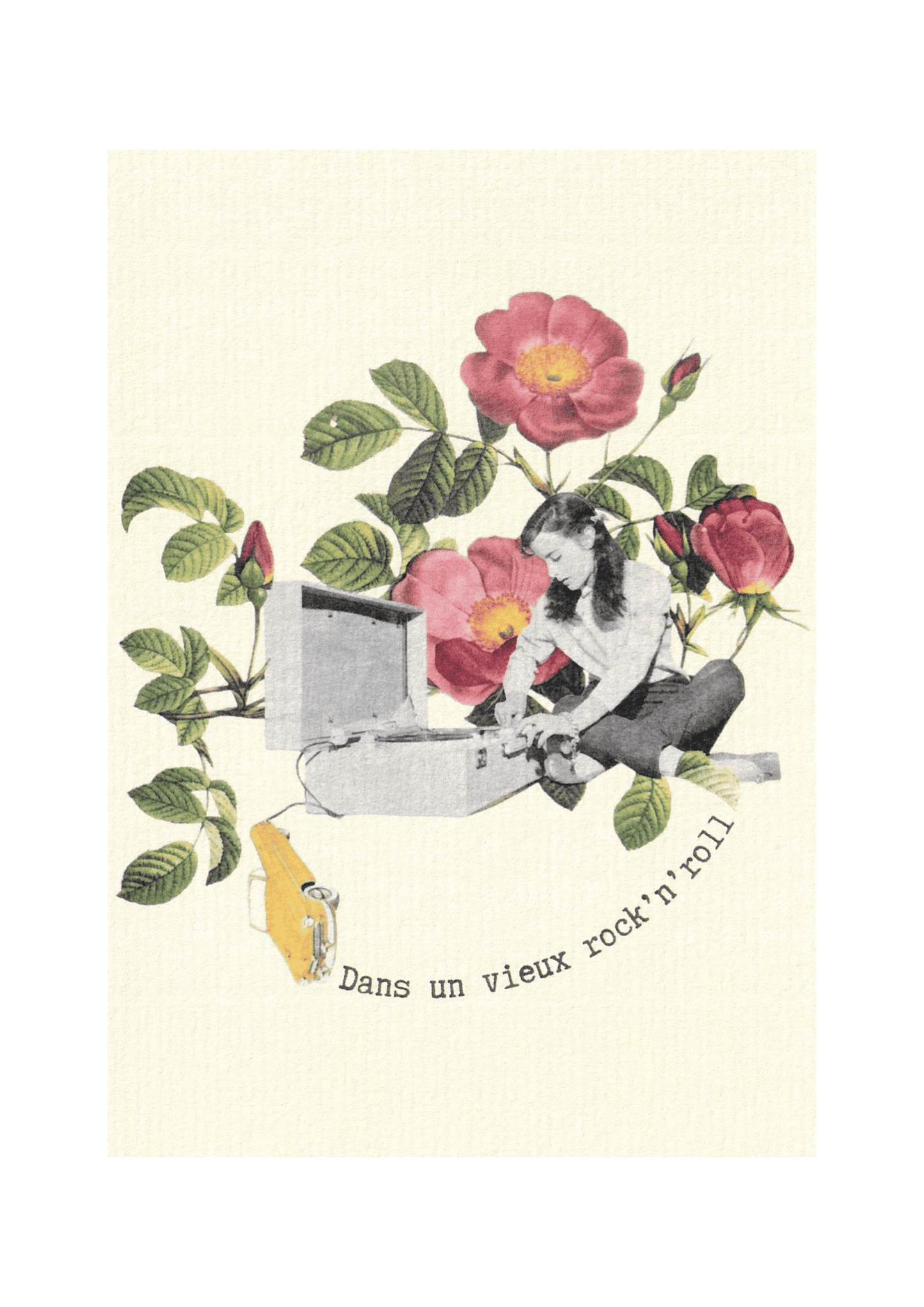 Carte postale "Dans un vieux rock'n'roll"