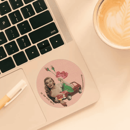 Autocollant "On the road again"