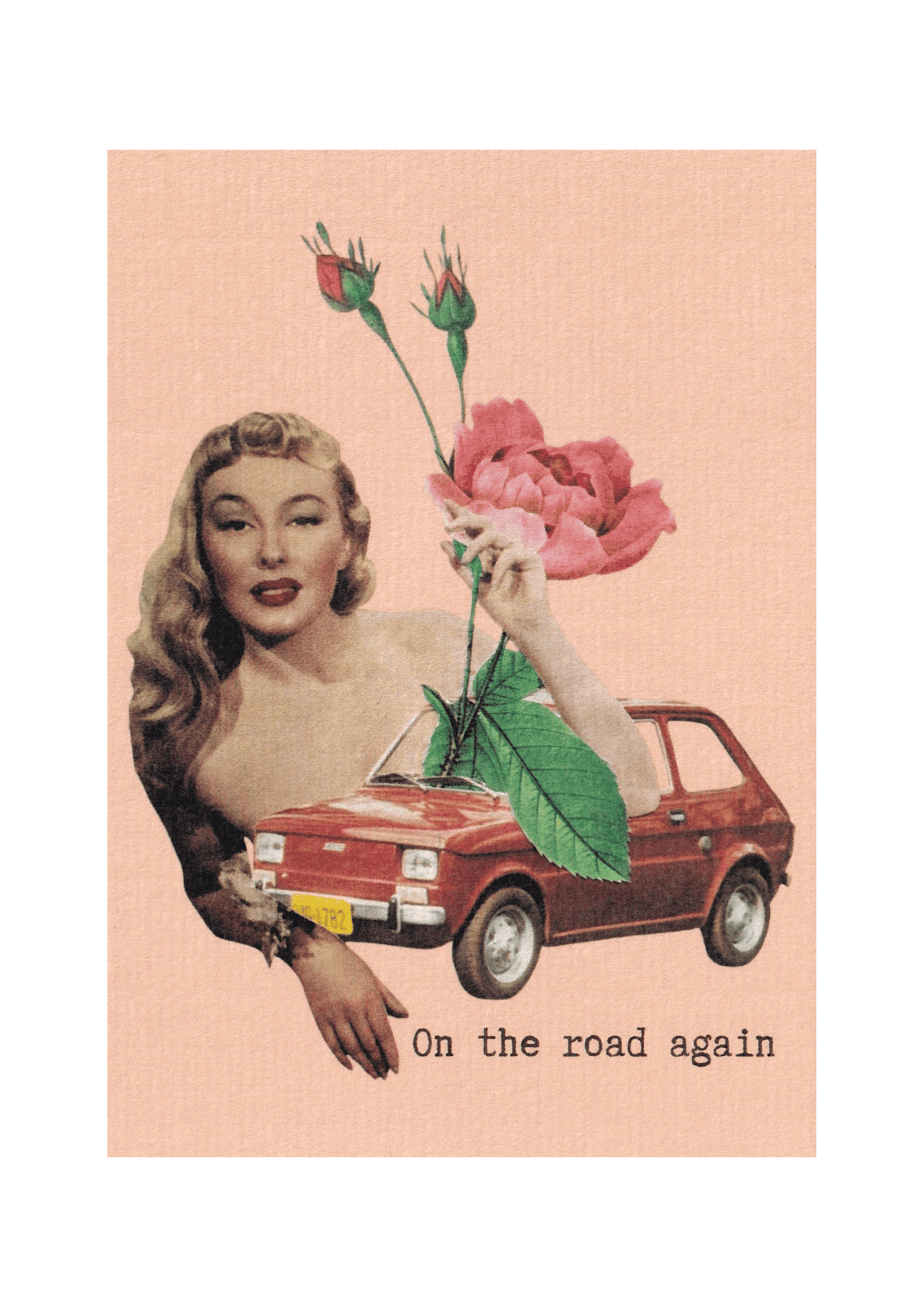 Carte postale "On the road again"