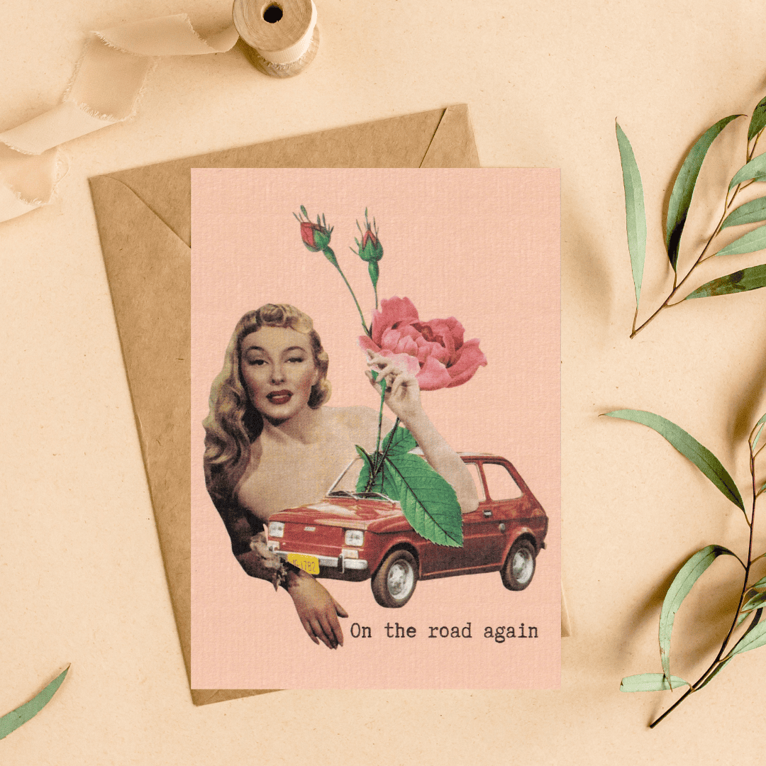 Carte postale "On the road again"