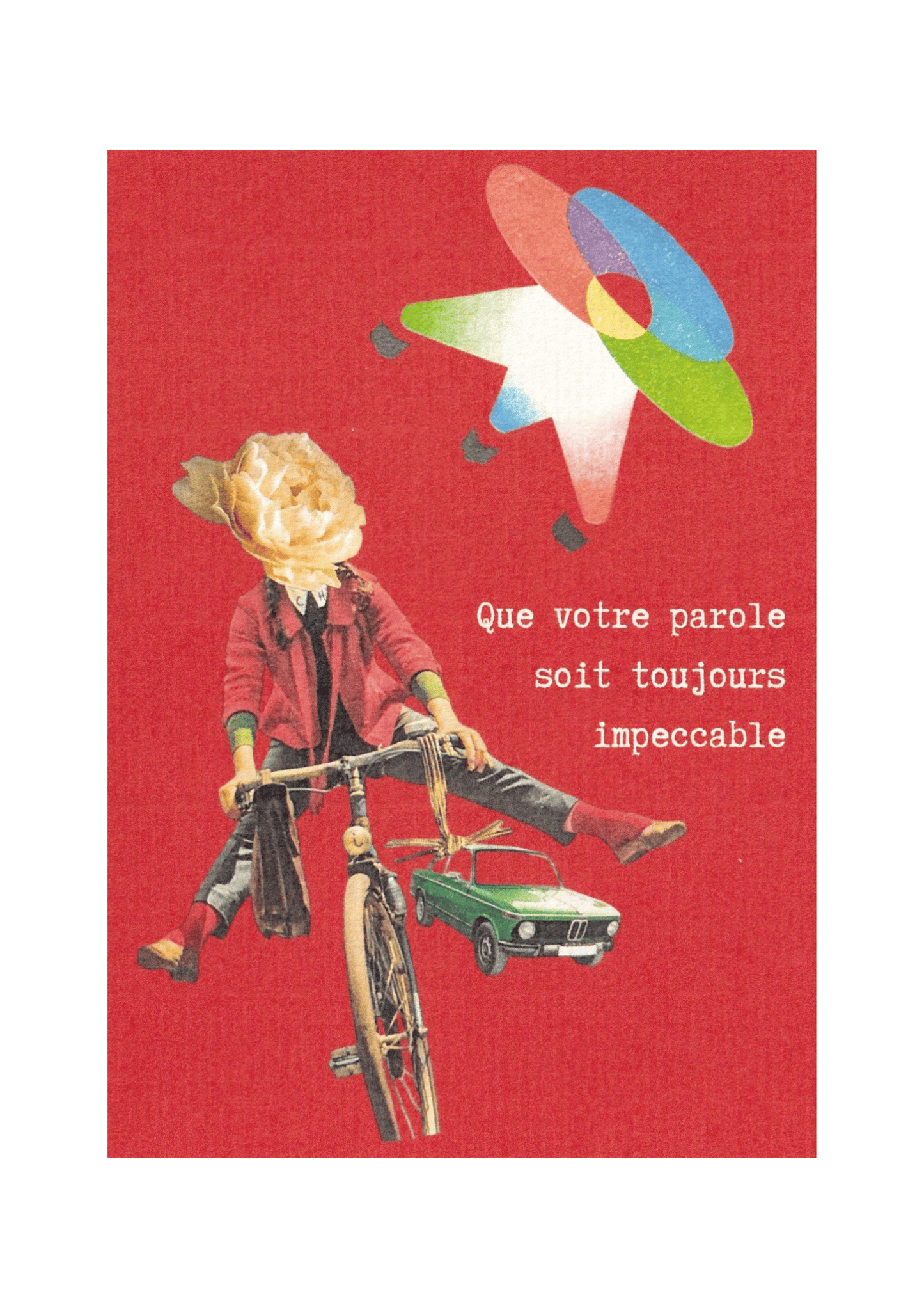 Carte postale "Que votre parole soit toujours impeccable"