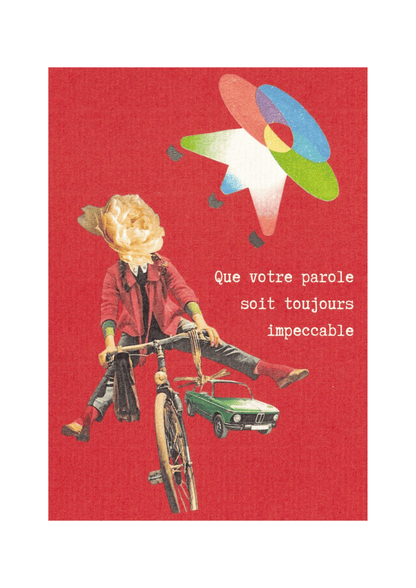 Carte postale "Que votre parole soit toujours impeccable"