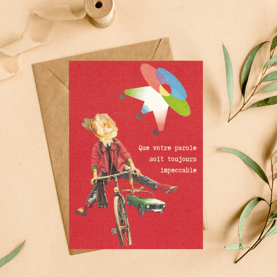Carte postale "Que votre parole soit toujours impeccable"