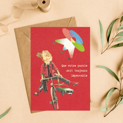 Carte postale "Que votre parole soit toujours impeccable"