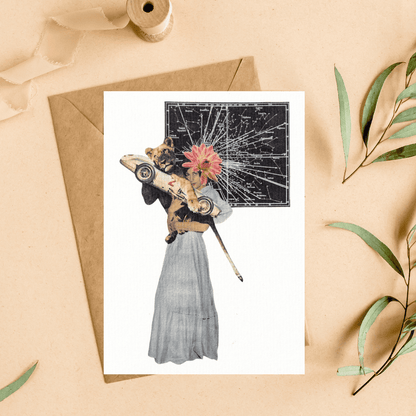 Carte postale "Follow you follow me"