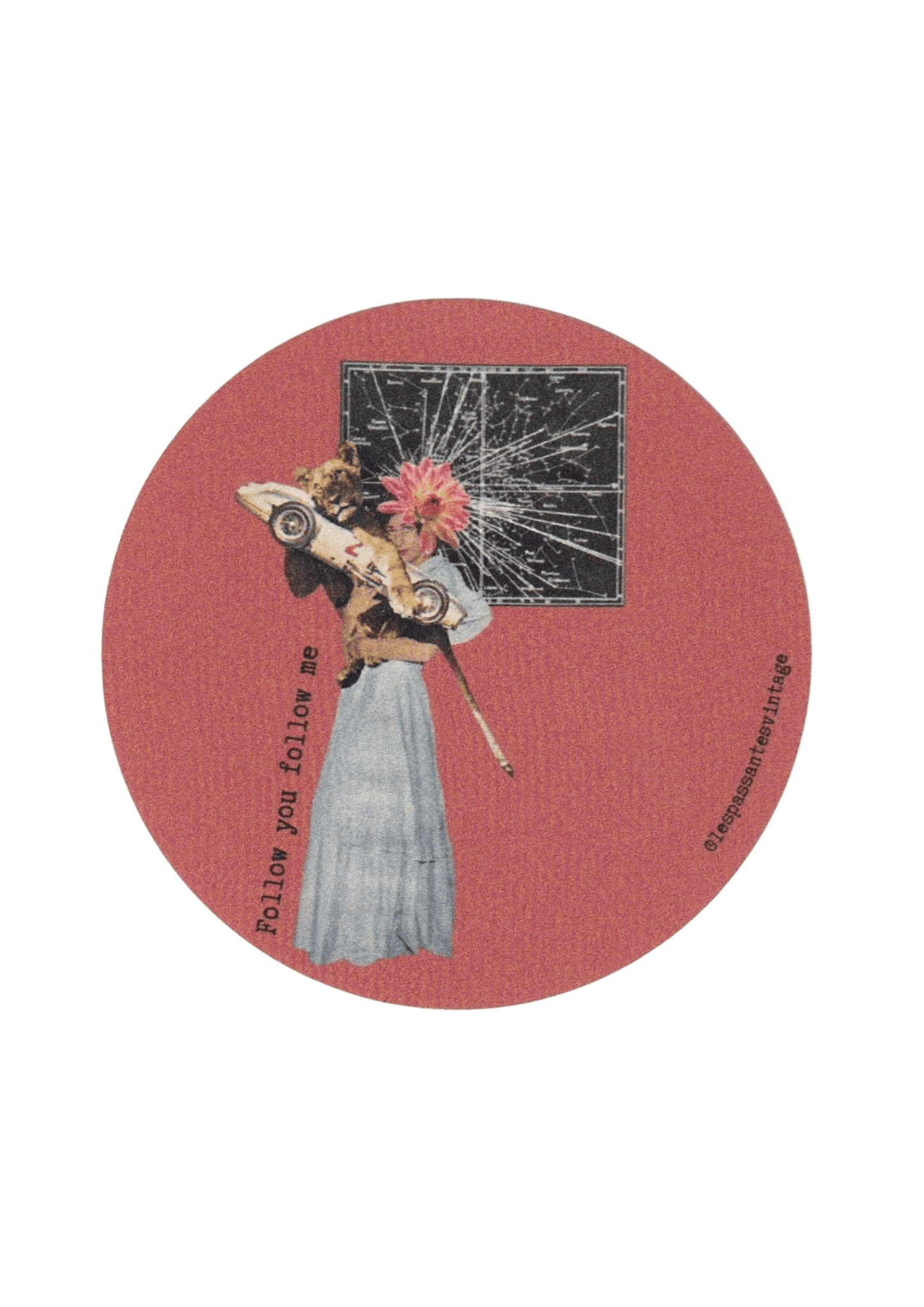 Autocollant "Follow you follow me"