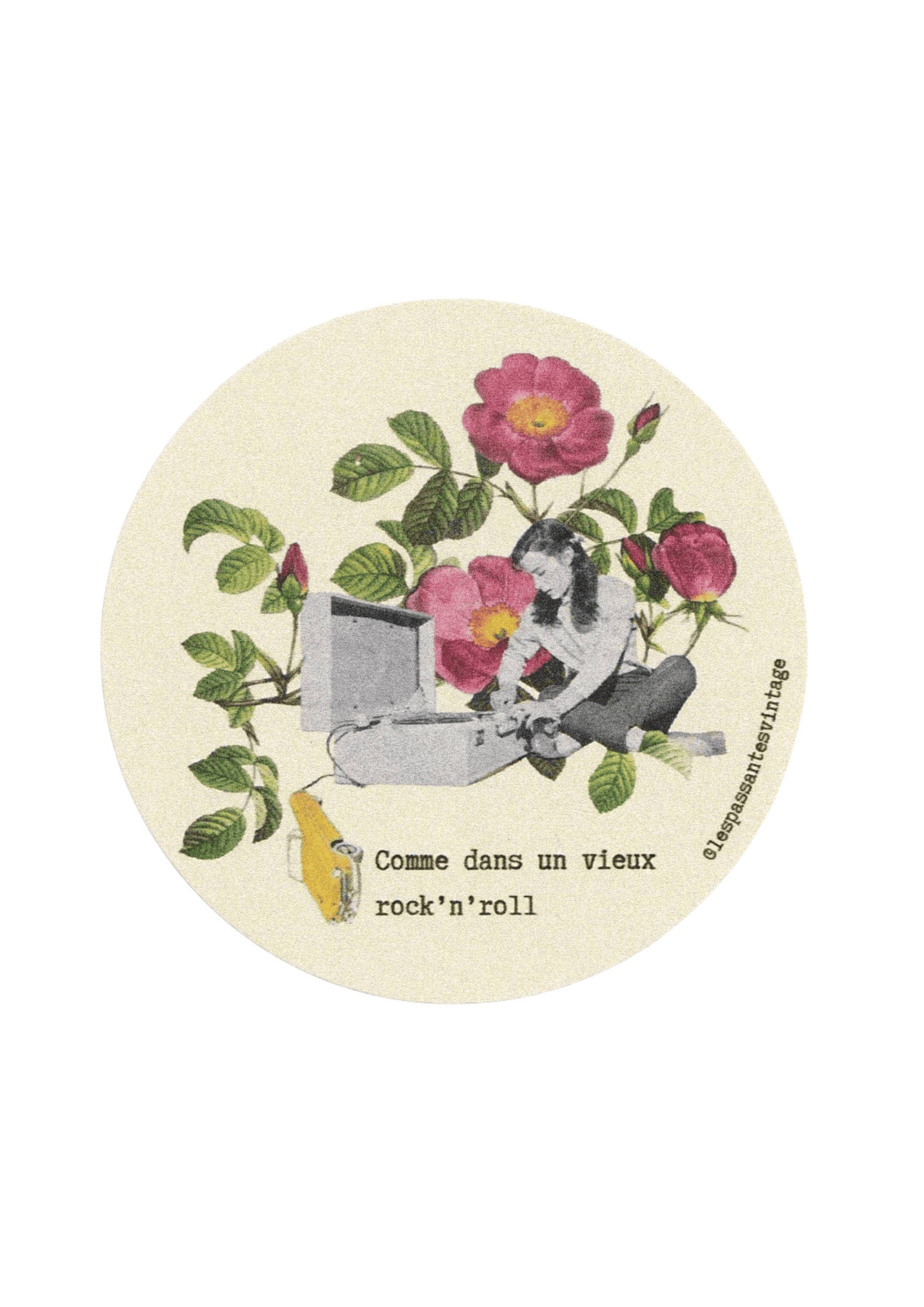 Autocollant "Dans un vieux rock'n'roll"