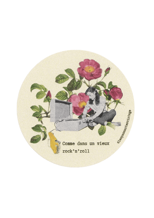 Autocollant "Dans un vieux rock'n'roll"