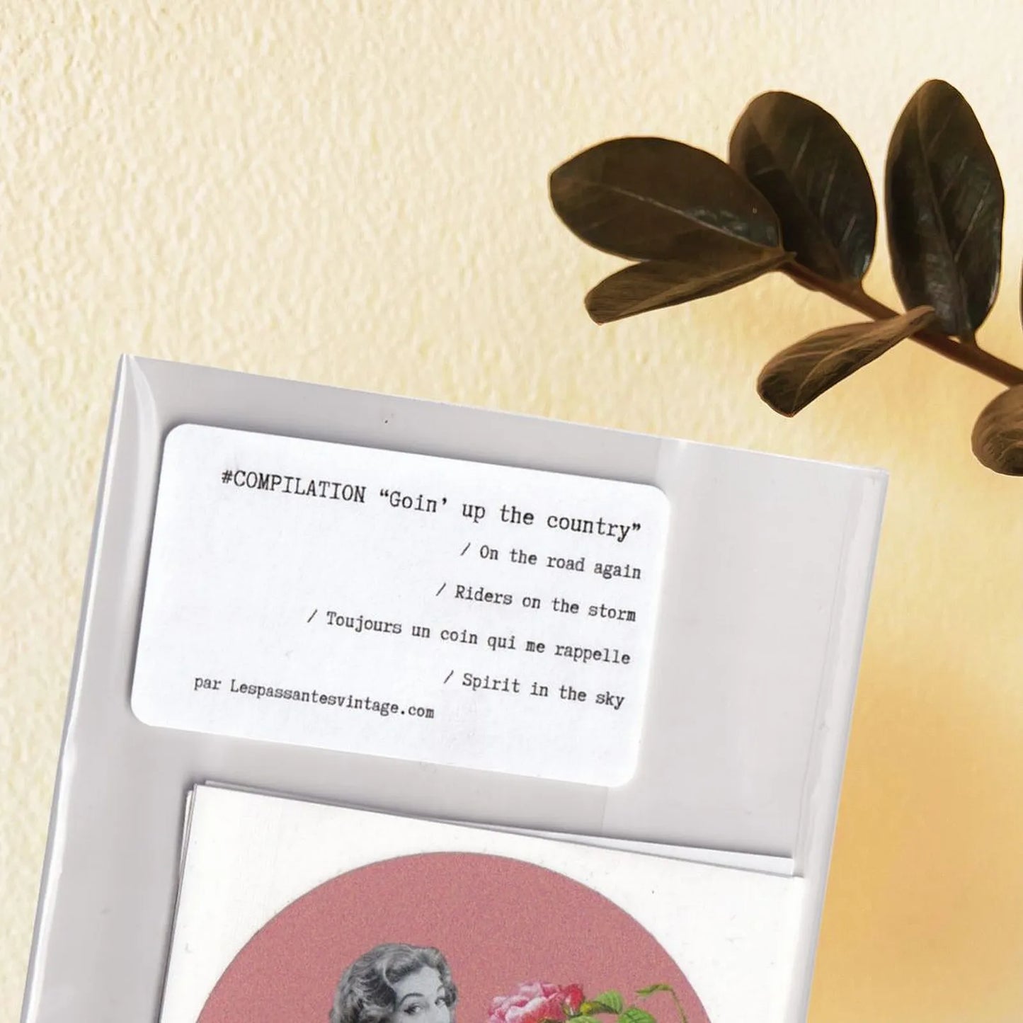 Lot d’autocollants ronds collection Goin’ Up the Country, collages vintage colorés et stickers artistiques décoratifs
dans pochette transparente