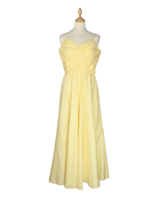 Robe de bal jaune 70s