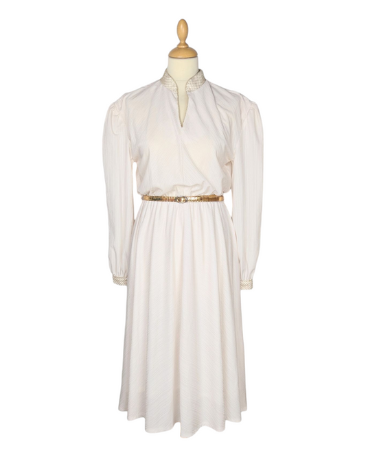 Robe crème 70s