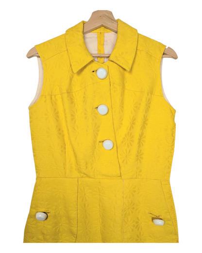 Robe jaune 60s