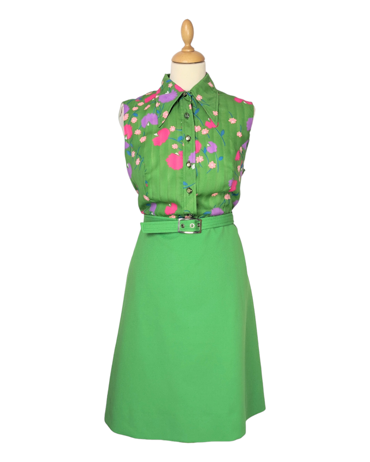 Robe corsage fleuri 60s